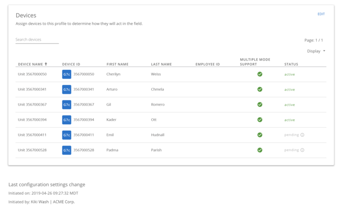 CONFIGURATION STATUS IMPROVEMENTS