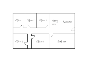 Label where floor plan is in the building