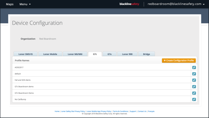 NEW CONFIGURATIONS PAGE