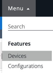 Devices menu option-1