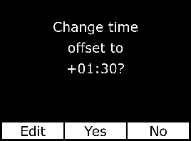 Change time offset