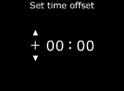 Set time offset 1