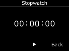 Stopwatch main screen