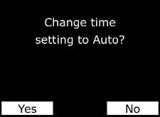 Time settings auto 2
