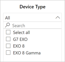 Device Type Filter - EXO Analytics - Updated
