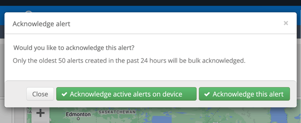 Acknowleding associated active alerts - Updated