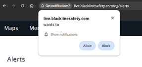 Chrome show notifications