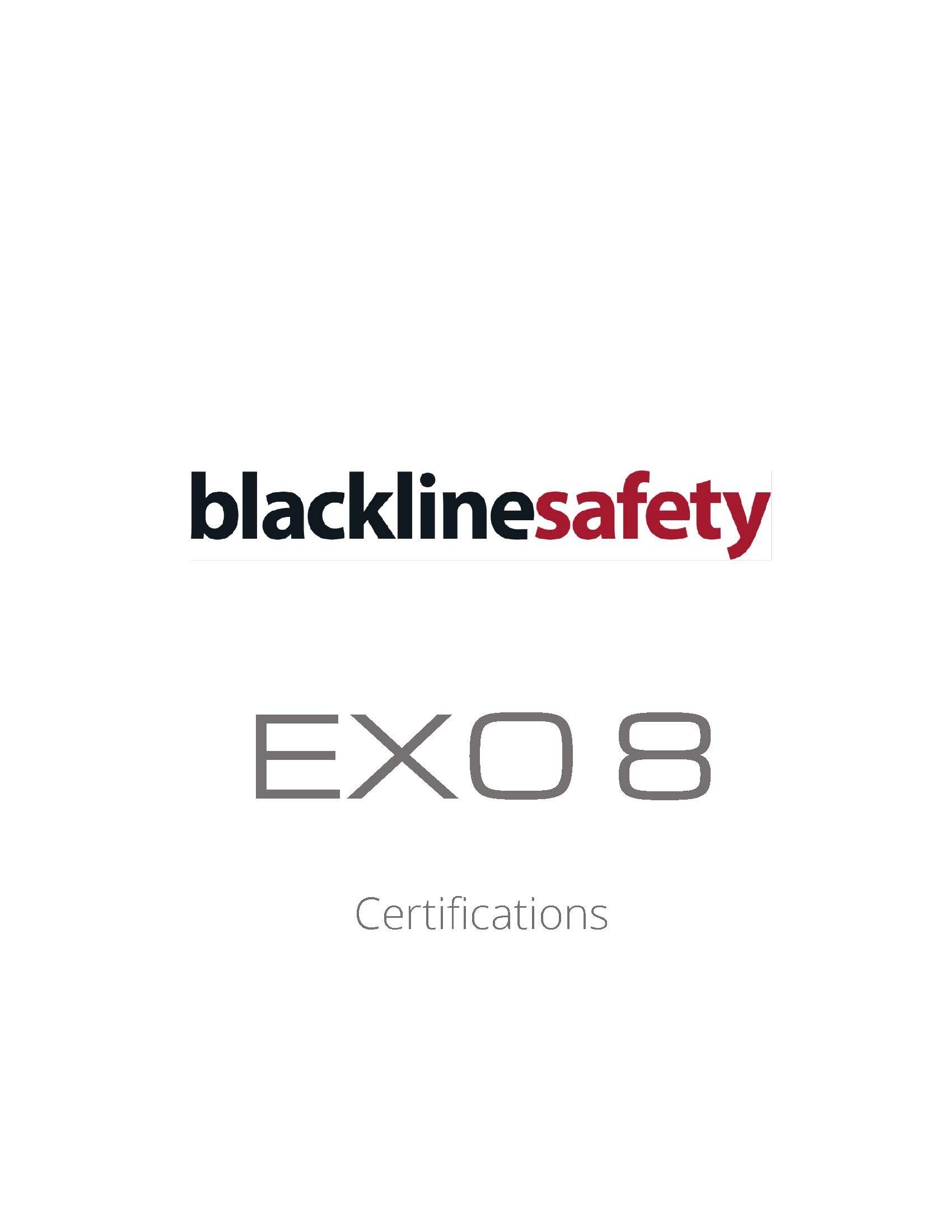 EXO 8 Certifications Cover Page - EN