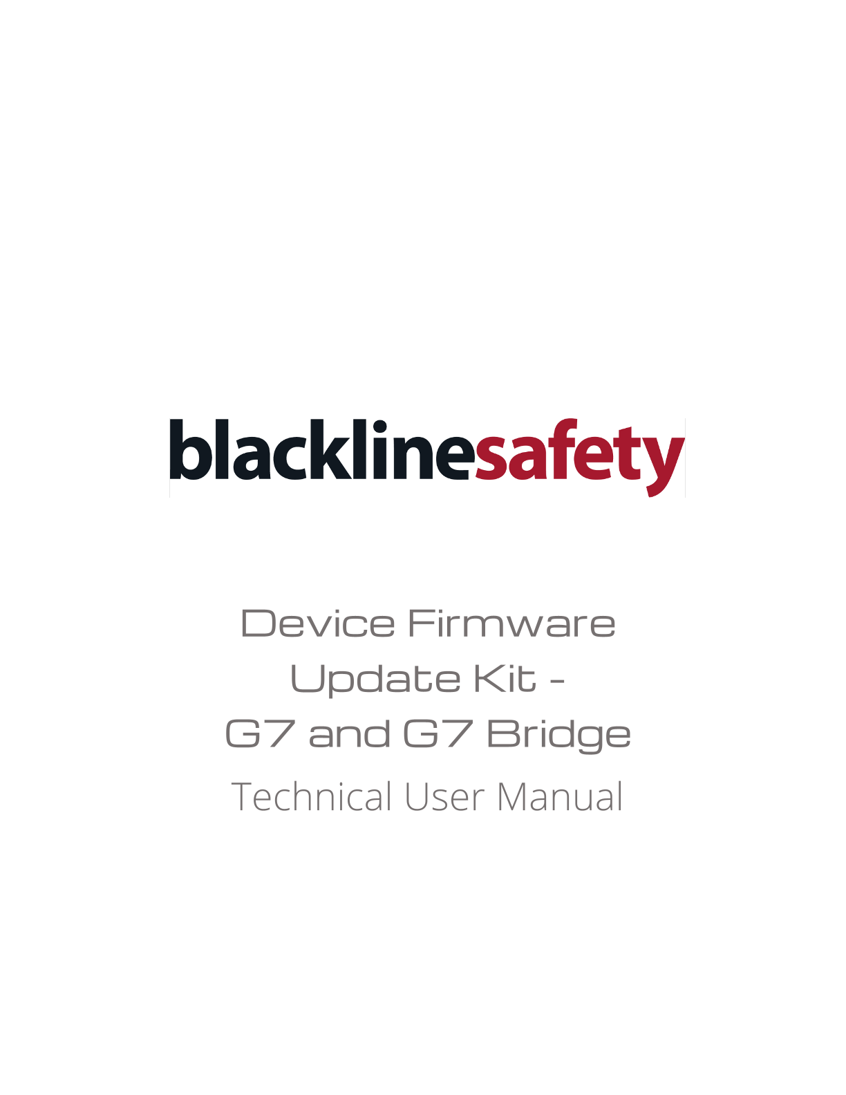 Device Firmware Update Kit Technical User Manual - G7 & G7 Bridge_EN - R1