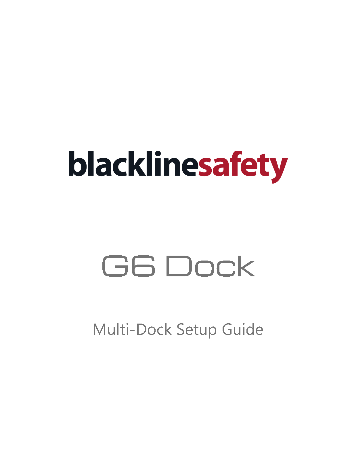 G6 Dock Multi-Dock Setup Guide Cover Image